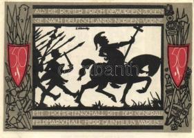 Német Birodalom / Weimari Köztársaság / Detmold 1920. 50Pf(10x) 10klf db, teljes sor T:I