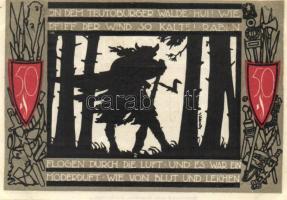 Német Birodalom / Weimari Köztársaság / Detmold 1920. 50Pf(10x) 10klf db, teljes sor T:I