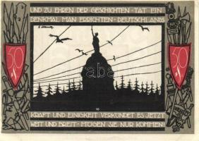 Német Birodalom / Weimari Köztársaság / Detmold 1920. 50Pf(10x) 10klf db, teljes sor T:I