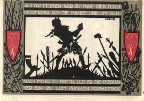 Német Birodalom / Weimari Köztársaság / Detmold 1920. 50Pf(10x) 10klf db, teljes sor T:I