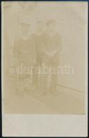 1915 Az SMS Zrínyi matrózai feliratozott fotólap
