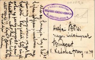 Mode. B.K.W.I. 3089-3. s: Mela Koehler (r) + "A Nemzeti Munkapárt Országos Körének Kórháza Doro...