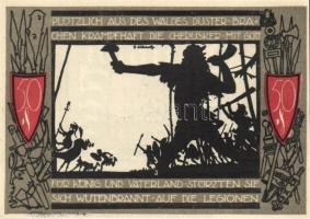 Német Birodalom / Weimari Köztársaság / Detmold 1920. 50Pf(10x) 10klf db, teljes sor T:I