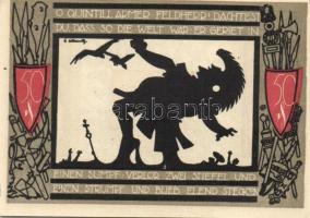 Német Birodalom / Weimari Köztársaság / Detmold 1920. 50Pf(10x) 10klf db, teljes sor T:I