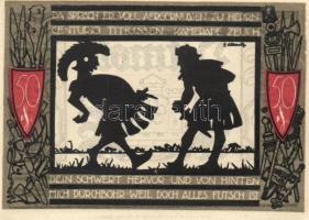 Német Birodalom / Weimari Köztársaság / Detmold 1920. 50Pf(10x) 10klf db, teljes sor T:I