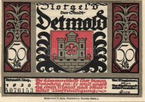 Német Birodalom / Weimari Köztársaság / Detmold 1920. 50Pf(10x) 10klf db, teljes sor T:I