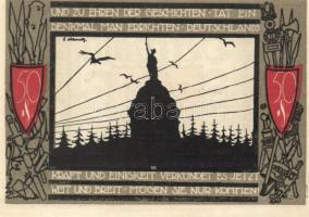 Német Birodalom / Weimari Köztársaság / Detmold 1920. 50Pf(10x) 10klf db, teljes sor T:I