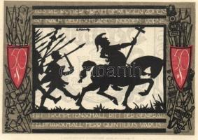 Német Birodalom / Weimari Köztársaság / Detmold 1920. 50Pf(10x) 10klf db, teljes sor T:I