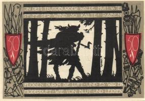 Német Birodalom / Weimari Köztársaság / Detmold 1920. 50Pf(10x) 10klf db, teljes sor T:I