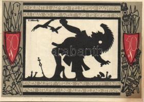 Német Birodalom / Weimari Köztársaság / Detmold 1920. 50Pf(10x) 10klf db, teljes sor T:I