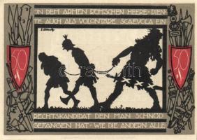 Német Birodalom / Weimari Köztársaság / Detmold 1920. 50Pf(10x) 10klf db, teljes sor T:I