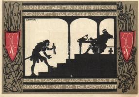 Német Birodalom / Weimari Köztársaság / Detmold 1920. 50Pf(10x) 10klf db, teljes sor T:I