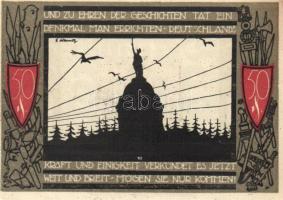 Német Birodalom / Weimari Köztársaság / Detmold 1920. 50Pf(10x) 10klf db, teljes sor T:I