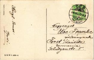 1914 Boldog húsvéti ünnepeket / Easter Mode. B.K.W.I. 4636-4. s: Mela Koehler (r)