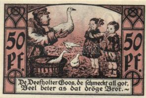 Német Birodalom / Weimari Köztársaság / Diepholz 1921. 25Pf + 50Pf + 75Pf 3klf db, teljes sor T:I