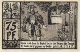 Német Birodalom / Weimari Köztársaság / Diepholz 1921. 25Pf + 50Pf + 75Pf 3klf db, teljes sor T:I