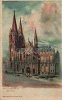 Cologne cathedral hold to light litho