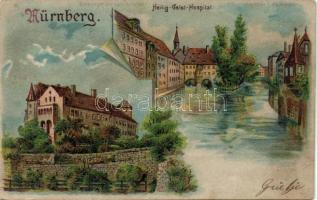 Nürnberg hold to light litho (Rb)