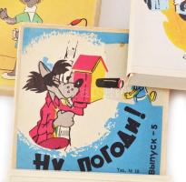 cca 1970-1980 Nu, págágyí! (No, megállj csak!) retró szovjet mesefilmek 8 mm-es filmen, 11 db különf...