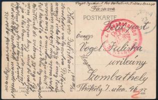 1915 Tábori posta képeslap / Field postcard "K.u.k. Seebataillon 1. Kompagnie"