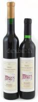 1997 Blum Villányi Cabernet Sauvignon és Villányi Cabernet Franc, 2 bontatlan palack száraz vörösbor, pincében szakszerűen tárolt, 13%, 0,5l x 2.