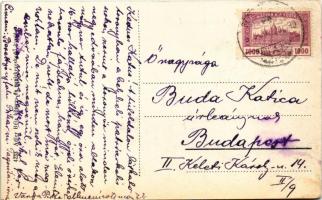 1930 Berettyóújfalu, Kossuth utca, templom, Oroszlán szálloda, Adler Béla üzlete és saját kiadása (E...