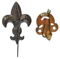 2xklf külföldi fém cserkészjelvény T:2,2-