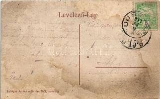 1912 Újszász, Római katolikus templom és plébánia lak (fl)