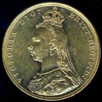 Nagy-Britannia 1891. 1S Au Viktória 7,9881g T:2-/2 kis ph. Tanúsítvánnyal!