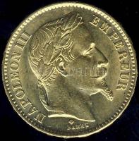 Franciaország 1867. 20Fr Au 6,4516g III.Napóleon T:2 kis ph. Tanúsítvánnyal!
