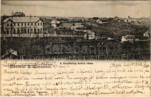 1904 Balatonalmádi, fürdőtelep keleti része. Pósa Endre kiadása (EK)