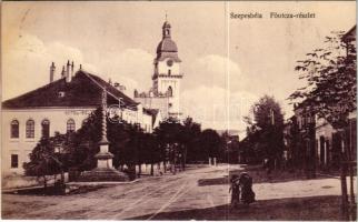 1916 Szepesbéla, Spisská Belá; Fő utca, Béla szálloda / main street, hotel