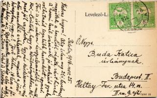 1916 Szepesbéla, Spisská Belá; Fő utca, Béla szálloda / main street, hotel