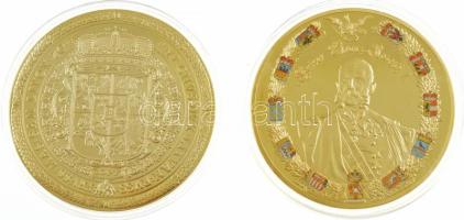 DN "III. Zsigmond" aranyozott fém emlékérem + DN "Ferenc József" aranyozott, rés...