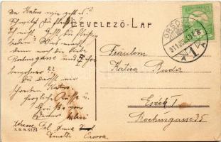 1911 Orsova, Dunasor / Donauzeile / Danube riverside (EB)