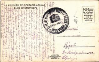 1938 Ipolyság, Sahy; bevonulás, "Isten hozott" díszkapu / entry of the Hungarian troops, d...