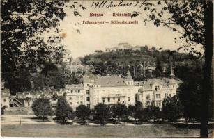 1911 Brassó, Kronstadt, Brasov; Fellegvár sor / Schlossbergzeile / Cetatuia villas (EK)