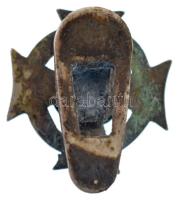 1849. "Katonai Érdemkereszt III. osztálya hadidíszítménnyel" zománcozott gomblyukjelvény (...