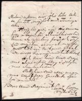 1831 Pelsöc Molnár András táblabírának írt magyar nyelvű levél pénzügyekről