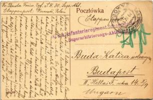 1917 Klemensów, Rezydencja Hr. Zamojskich / castle + "K.u.k. Infanterieregiment Superarbitrieru...