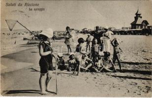 1926 Riccione, La spiaggia / beach (EK)