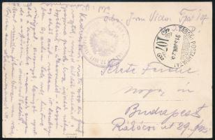 1915 Tábori posta képeslap / Field postcard "K UND K ... GANZ DER 27. INFT.-TRUPPEN-DIVISION" + "TP 107"