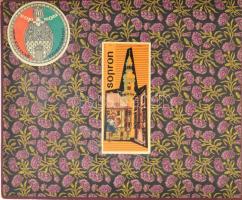 cca 1950 Sopron fényképalbum, helytörténeti jelentőségű fényképekkel, szép kivitelben, feliratozva, ...