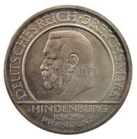 Németország / Weimar Köztársaság 1929F 3M Ag "10 éves a Weimari Köztársaság" Stuttgart (15...