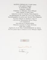 André Doms: Native L'Entaille - Rezontina Urodena. Roger Bertemes: 13 gravures. Arbor 6. Zagreb...