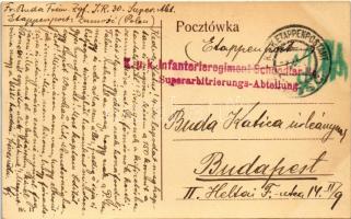 Zamosc, Ul. Sadowa / street + "K.u.k. Infanterieregiment Schoedler No. 30. Superarbitrierungs-A...