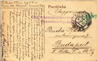 1917 Zamosc, Widok ogólny / general view + "K.u.k. Infanterieregiment Schoedler No. 30. Superar...