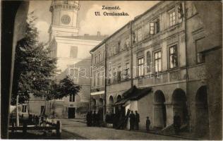 1917 Zamosc, Ul. Ormianska / street + K.u.k. Infanterieregiment Schoedler No. 30. V. Ersatzkompagnie (EK)