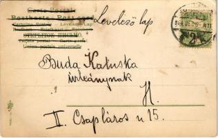 1904 Der Böse Krampus / A mérges Krampusz / The angry Krampus. Erika Nr. 1634. litho s: A. Heyer (EB...