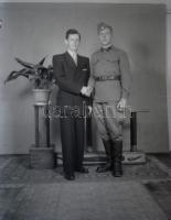 cca 1930 és 1949 között készült KATONAI felvételek, különféle műtermekben (egyenruhák, válllapok, je...